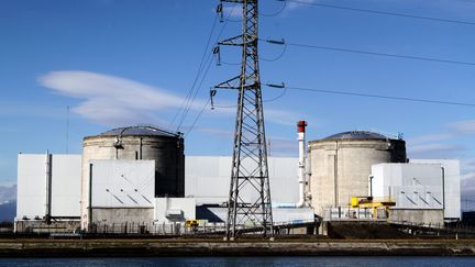 La centrale nucl&eacute;aire de Fessenheim (Haut-Rhin), le 28 f&eacute;vrier 2014. (  MAXPPP)