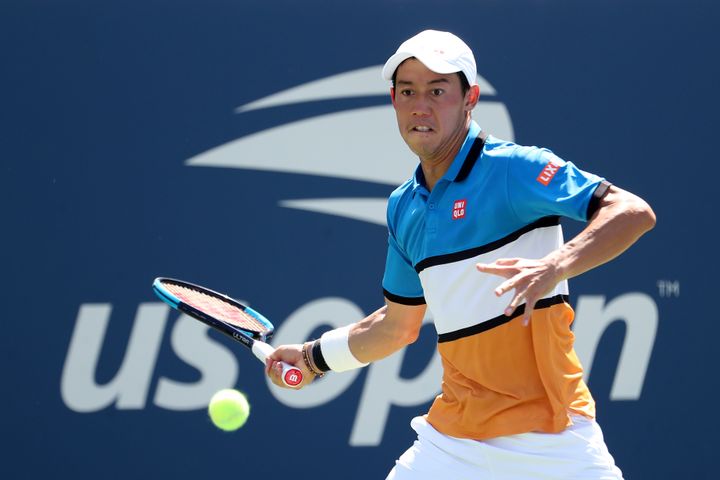 Kei Nishikori à l'US Open, en août 2019. (AL BELLO / GETTY IMAGES NORTH AMERICA)