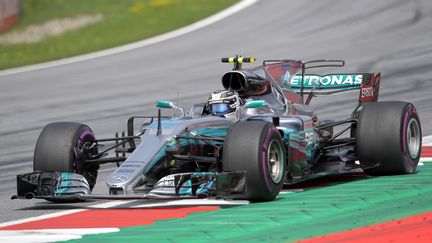 Valtteri Bottas (Mercedes) lors du Grand Prix d'Autriche (JOE KLAMAR / AFP)