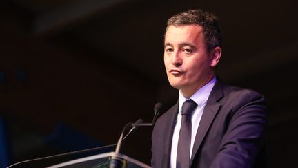 Le ministre des Finances et des comptes publique, Gérarld Darmanin, présent au voeux à la population de la commune. (THIERRY THOREL / MAXPPP)