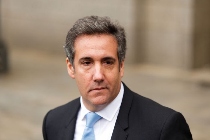 Michael Cohen, avocat de Donald Trump, à la sortie de la cour fédérale américaine, le 16 avril 2018 à New York (Etats-Unis). (EDUARDO MUNOZ ALVAREZ / AFP)