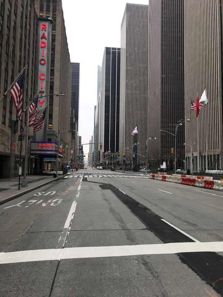 New York sous le Covid&nbsp;autour de Times square (Delestrade)