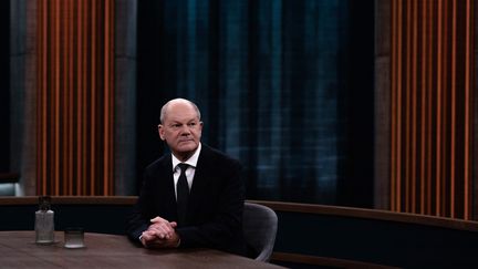 Le chancelier allemand, Olaf Scholz, à Berlin (Allemagne), le 10 novembre 2024. (CARSTEN KOALL / DPA / AFP)