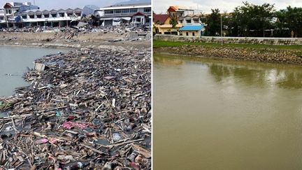 Décembre 2004 et décembre 2009
  (REUTERS/Darren Whiteside/Beawiharta)