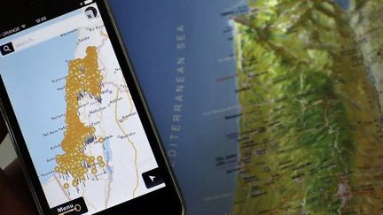 La nouvelle application développée par l'ONG Zochrot, appelée «iNakba». (AFP PHOTO / THOMAS COEX)