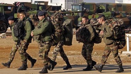 &nbsp; (Des militaires français sur le site de Miramas en janvier 2013, avant leur départ au Mali © REUTERS -)