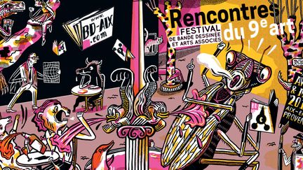 L'affiche des Rencontres du 9e art d'Aix-en-Provence 2018.
