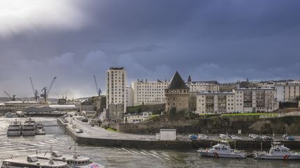 Le port de Brest (Finistère), en février 2016. (GUIZIOU FRANCK / HEMIS.FR / AFP)