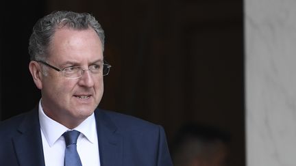 Richard Ferrand, à la sortie du Conseil des Ministres, mercreid 31 mai 2017. (STEPHANE DE SAKUTIN / AFP)