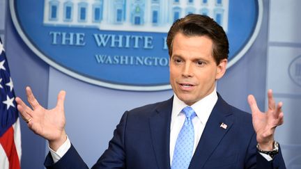 Anthony Scaramucci à la Maison Blanche lors d'une conférence de presse, le 21 juillet 2017. (JIM WATSON / AFP)