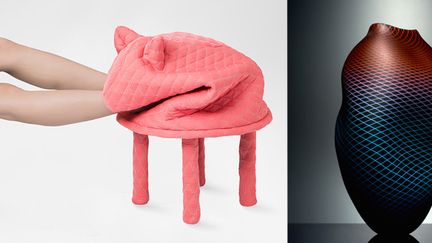 Hanna-Emilie Ernsting : Petstool (petite friture) / vase de Liam Reeves (copyright : Sylvain Dely)
