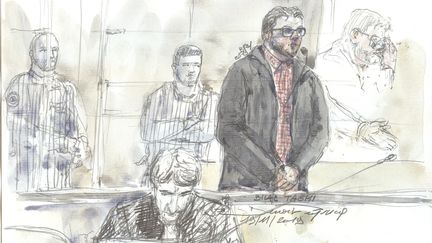 Bilal Taghi, lors de son procès devant la cour d'assises de Paris, le 19 novembre 2019. (BENOIT PEYRUCQ / AFP)
