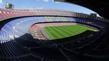 Le stade du Camp Nou, &agrave; Barcelone, en Espagne, le 14 mars 2013. (JOSEP LAGO / AFP)