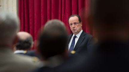 Fran&ccedil;ois Hollande, le 29 avril 2013 au palais de l'Elys&eacute;e. (BERTRAND LANGLOIS / AFP)