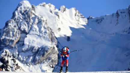 La piste du Grand-Bornand accueille la Coupe du monde de biathlon du jeudi 15 au dimanche 18 décembre. (OLIVIER CHASSIGNOLE / AFP)