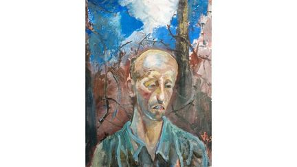 Portrait d&#039;un prisonnier de guerre, 1945. Bien que menacé par la Gestapo, Otto Dix reste en Allemagne. Mobilisé en 1944, il est fait prisonnier par les Français et detenu près de Colmar, où on lui permet de peindre
 (Musée Unterlinden, Colmar © ADAGP, Paris 2012)