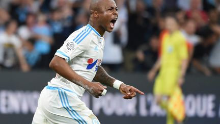 Andre Ayew montre la voie aux Phocéens (BORIS HORVAT / AFP)