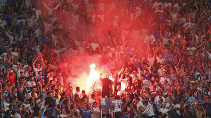 &nbsp; (Les supporters de l'Olympique de Marseille © MaxPPP)