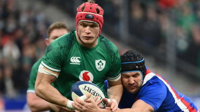 Comme en première période, les Irlandais répondent immédiatement après la pénalité de Jaminet. Cette fois-ci, c'est Josh van der Flier qui vient inscrire son sixième essai international pour redonner espoir à sa nation. Les Bleus mènent 22-14.