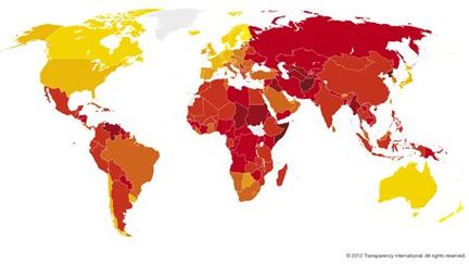 Le palmarès 2012 de la corruption (Transparency International)