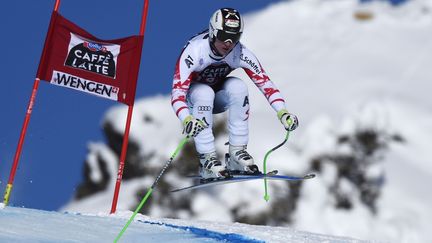 Hannes Reichelt remporte à Wengen sa première descente de la saison  (OLIVIER MORIN / AFP)