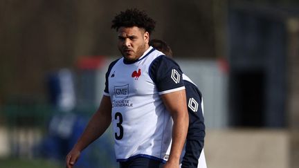 Mohamed Haouas, le 21 février 2023, à Marcoussis. (ANNE-CHRISTINE POUJOULAT / AFP)