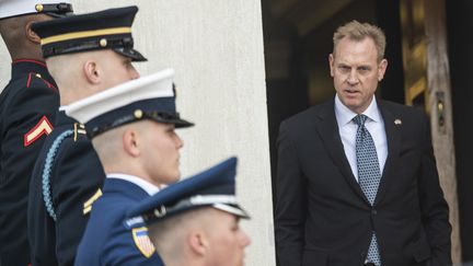 Le ministre de la Défense par intérim, Patrick Shanahan, le 18 mars 2019 à Washington (Etats-Unis). (ERIC BARADAT / AFP)