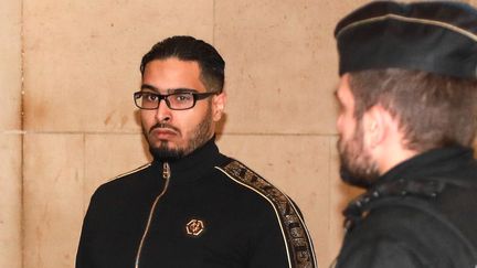 Jawad Bendaoud,&nbsp;lors de son arrivée à la cour d'appel de Paris, le 21 novembre 2018. (JACQUES DEMARTHON / AFP)