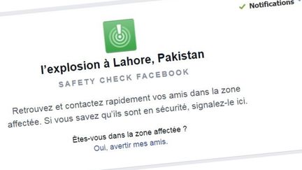 Le "Safety Check" permet&nbsp;de signaler à ses amis qu'on est en sécurité après une catastrophe naturelle ou un attentat survenus à proximité. (FACEBOOK)