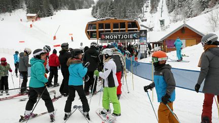 La station de ski du Lac Blanc (Haut-Rhin), en décembre 2017. (THIERRY GACHON / MAXPPP)