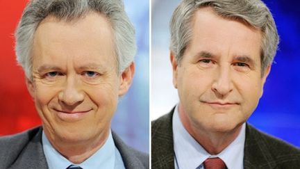 L'incertitude est maximale quant à l'issue du scrutin entre Jacques Bigot (PS-photo gauche) et Philippe Richert (UMP). (AFP - Frederick Florin)