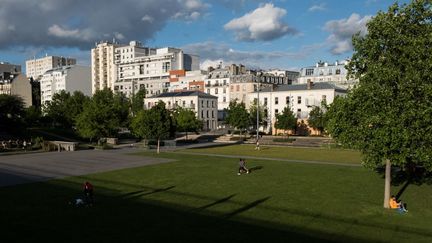 Les jardins d'Eole,&nbsp;à Paris, le 19 mai 2021. (JOEL SAGET / AFP)