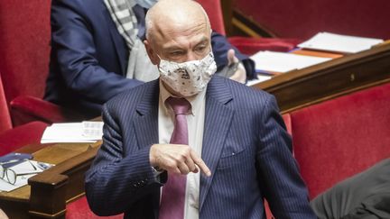 Le député Les Républicains Marc Le Fur, le 19 janvier 2021, à l'Assemblée nationale. (VINCENT ISORE / MAXPPP)