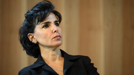 La maire Les R&eacute;publicains du 7e arrondissement de Paris,&nbsp;Rachida Dati, le 6 octobre 2014, lors de l'inauguration du nouveau plancher de verre de la Tour Eiffel. (LIONEL BONAVENTURE / AFP)