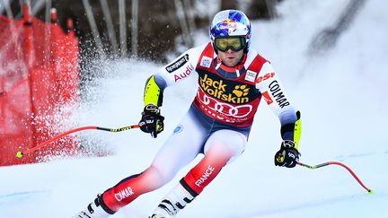 Le Français Alexis Pinturault lors de l'épreuve&nbsp;de la Coupe du monde de ski alpin à Bormio (Italie), le 29 décembre 2019. (MARCO BERTORELLO / AFP)