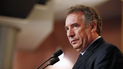 Le p&eacute;rsident du Modem, Fran&ccedil;ois Bayrou, le 3 avril 2013 &agrave; Paris. (KENZO TRIBOUILLARD / AFP)