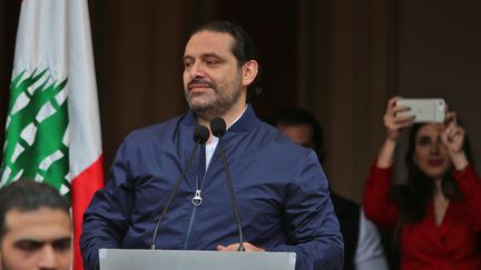 Saad Hariri lors de son arrivée à Beyrouth au Liban, le 22 novembre 2017. (STR / AFP)