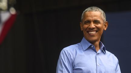 Barack Obama en 2018 à Philadelphie.&nbsp; (MARK MAKELA / GETTY IMAGES NORTH AMERICA)