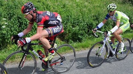 Cadel Evans (BMC) et Vincenzo Nibali (Liquigas)