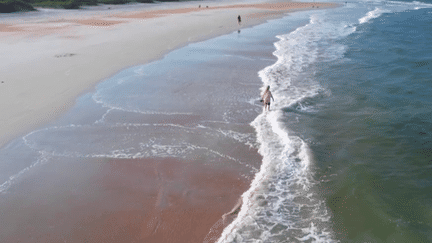 Aux États-Unis, direction Saint-Augustine, en Floride, sur une plage de sable doré avec une eau à 28°C. Le lieu a été fondé en 1565 par une poignée d’aventuriers espagnols. (France 2)