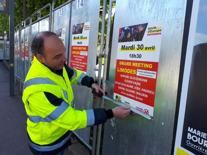 Laurent, chef du service matériel de la mairie de Limoges (Limousin), le 6 mai 2019. (ALAIN GINESTET / RADIO FRANCE)