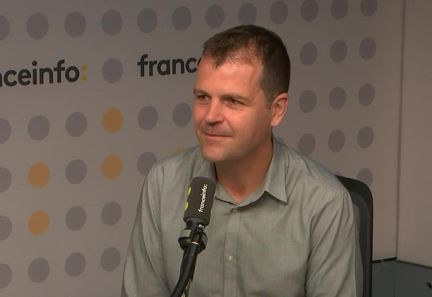 Benoît Teste, secrétaire général de la Fédération syndicale unitaire (FSU), invité de franceinfo en juin 2023. (FRANCEINFO / RADIO FRANCE)