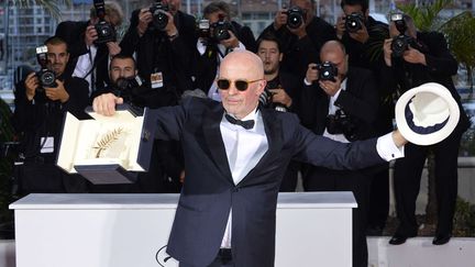 Jacques Audiard avec sa Palme d'or au 68e Festival de Cannes pour "Dheepan" (2015)
 (AP/SIPA)