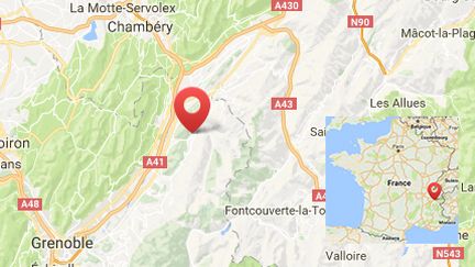 L'Isère a été placée en vigilance orange par Météo-France en raison d'un risque d'inondations lié aux fortes pluies provoquées par la tempête Eleanor. (CAPTURE ECRAN GOOGLE MAPS)