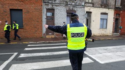 Des policiers dans les rues de Tourcoing (Nord), le 2 février 2021. (photo d'illustration) (MAXPPP)