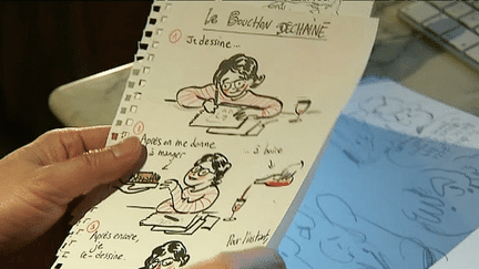 Le Bouchon déchaîné : 30 auteurs qui cogitent et dessinent pendant un repas et au final, un journal distribué gratuitement au public.
 (France 3 Culturebox)