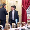 Le ministre de l'Int&eacute;rieur, Manuel Valls, lors du s&eacute;minaire de prospective &agrave; l'Elys&eacute;e, &agrave; Paris, le 19 ao&ucirc;t 2013. (REMY DE LA MAUVINIERE / AFP)