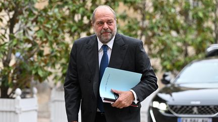 Eric Dupond-Moretti, ministre de la Justice, à Matignon le 27 mai 2022. Photo d'illustration. (EMMANUEL DUNAND / AFP)