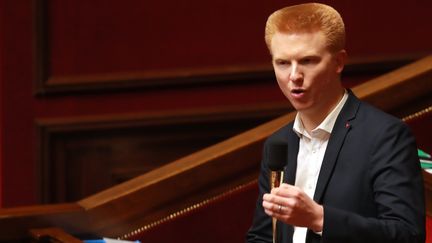 Le député LFI du Nord Adrien Quatennens à l'Assemblée nationale, le 24 février 2020. (LUDOVIC MARIN / AFP)