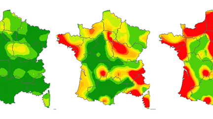 Progression de&nbsp;l'épidémie de grippe entre le 21 novembre 2016 et le 10 janvier 2017. (IRSAN)